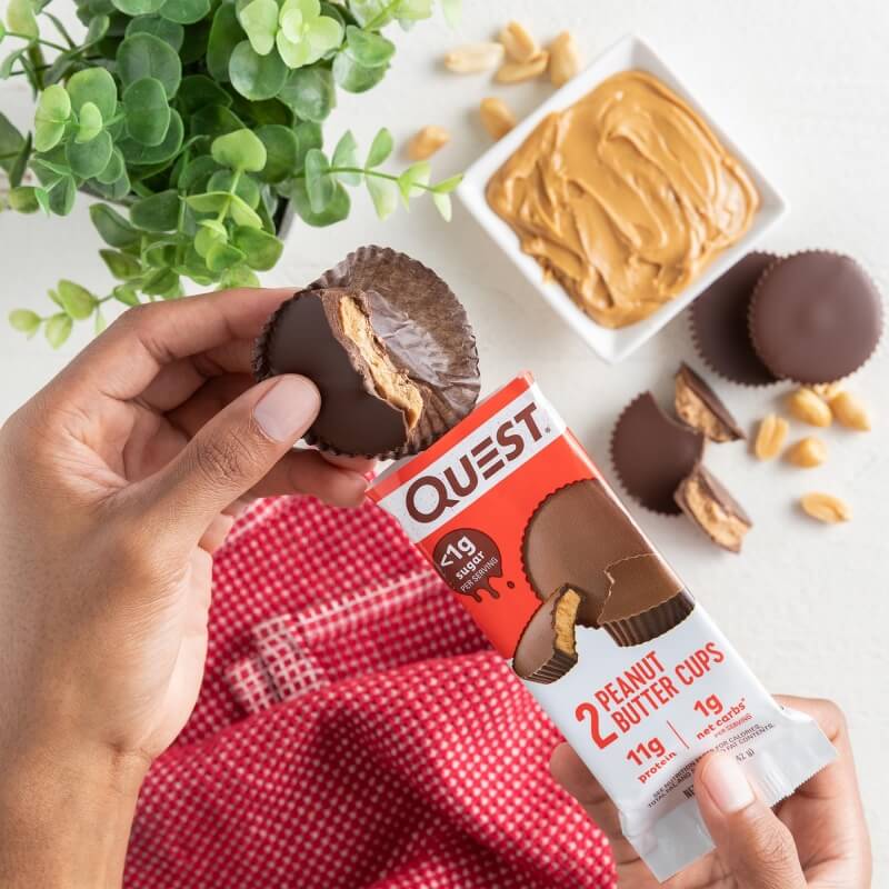 Quest Nutrition Peanut Butter Cups, 11g Protein, 1g Sugar, Low Carb, Gluten Free, 12 Count