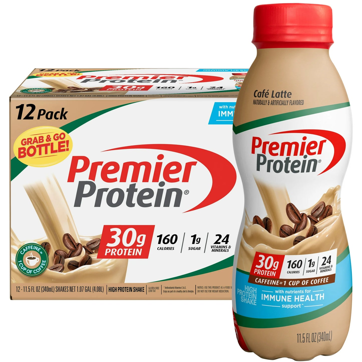 Premier Protein 30g Protein Shake, Vanilla, 11.5 fl oz, 12 Ct