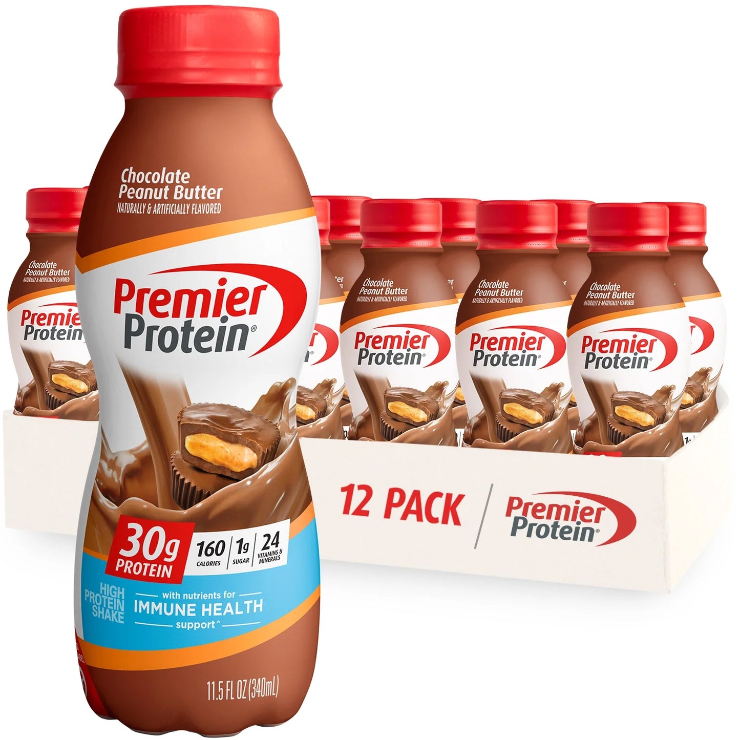 Premier Protein 30g Protein Shake, Vanilla, 11.5 fl oz, 12 Ct