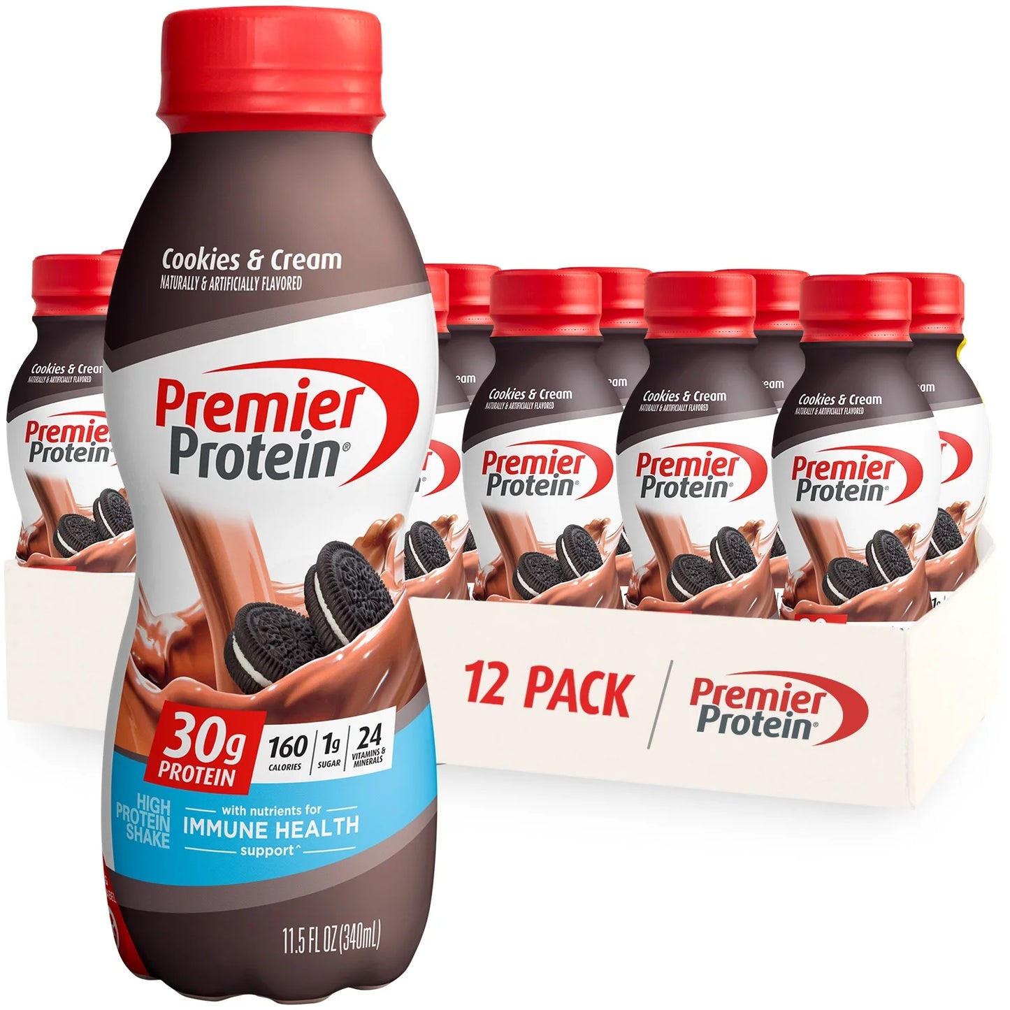 Premier Protein 30g Protein Shake, Vanilla, 11.5 fl oz, 12 Ct